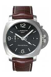 Panerai Luminor 1950 3-Days Automatic Gmt Mens Watch Pam00320 Black